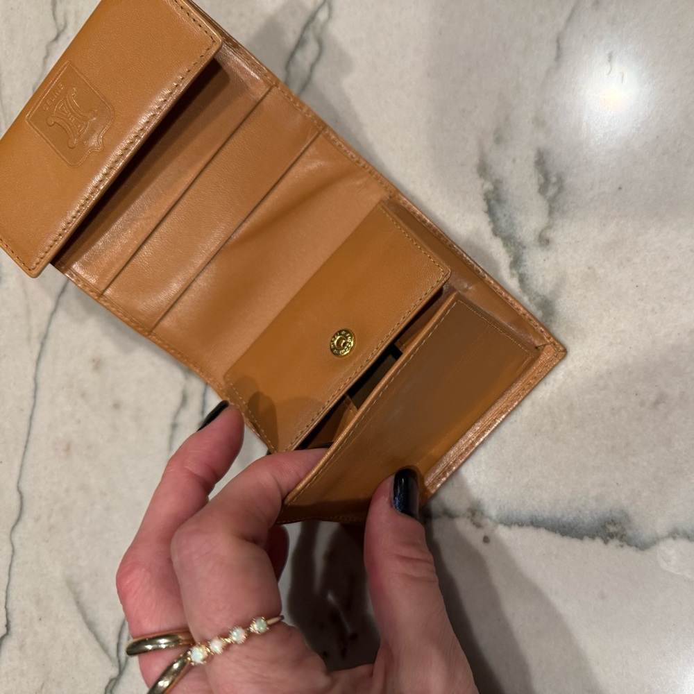 CELINE MACADAM BI-FOLD COMPACT WALLET VINTAGE - Picture 15 of 16